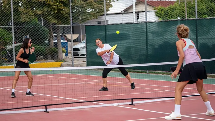 Pickleball or paddle ball
